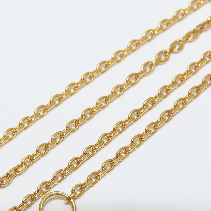 ハート モチーフ カーネリアン ネックレス K18 40cm 3.8g レッド 750 YG 逸品質屋 丸高 尼崎市 レディース Au 18K_5