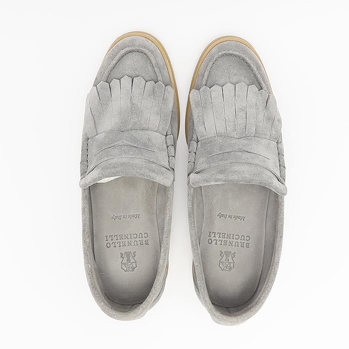 BRUNELLO CUCINELLI（ブルネロクチネリ） スエードローファー 約24cm