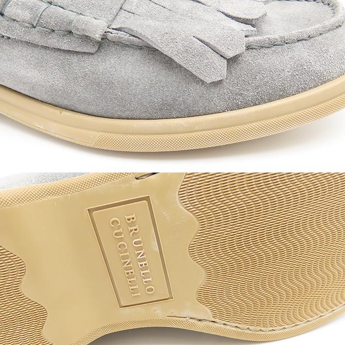 BRUNELLO CUCINELLI（ブルネロクチネリ） スエードローファー 約24cm