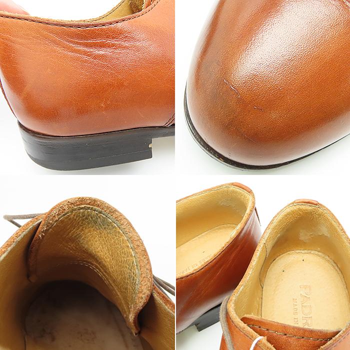 PADRONEパドローネ　レザーシューズ　MADE IN JAPAN 8D 41 PADRONE（パドローネ） レザー シューズ 革 ブラウン #41 約25.5cm