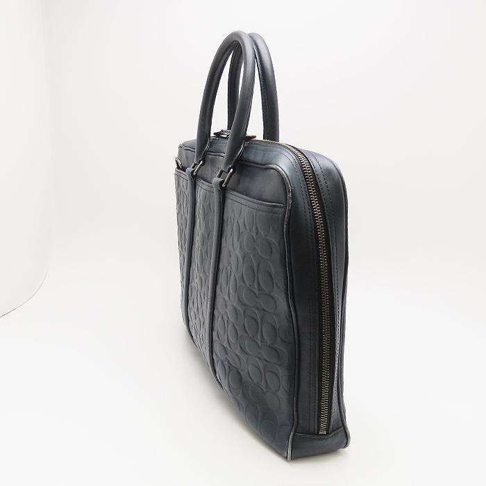 COACH（コーチ） ブリーフケース 書類カバン メンズ ネイビー A4