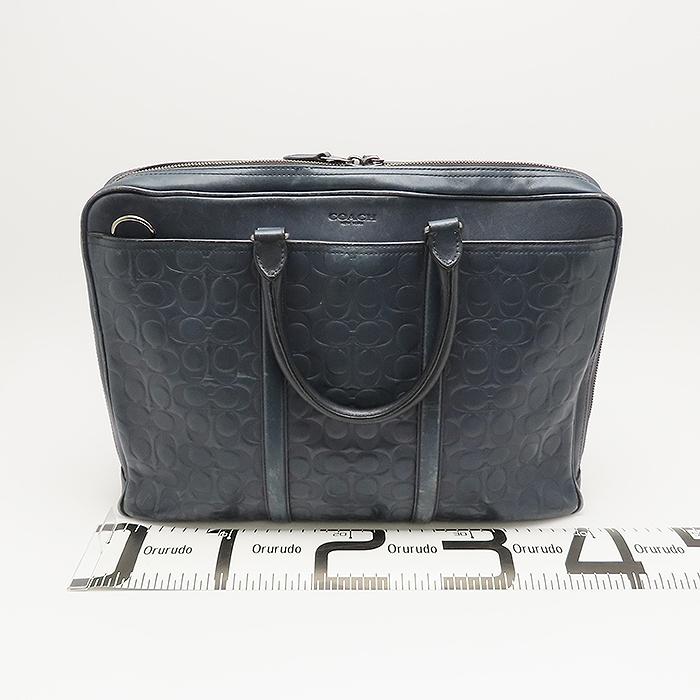 COACH（コーチ） ブリーフケース 書類カバン メンズ ネイビー A4