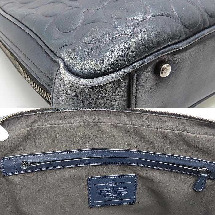 COACH（コーチ） ブリーフケース 書類カバン メンズ ネイビー A4