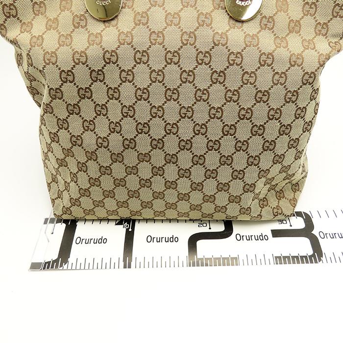 GUCCI グッチ トートバッグ GGキャンバス レザー ホワイト×ベージュ GUCCI（グッチ） トートバッグ 140274 キャンバス レザー ホワイト GG