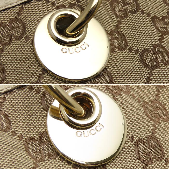 GUCCI（グッチ） トートバッグ 140274 キャンバス レザー ホワイト GG