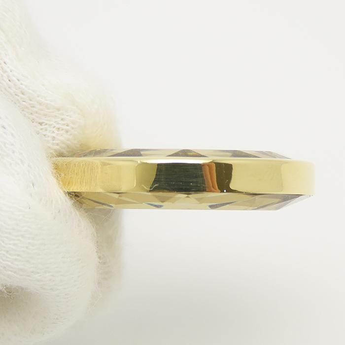 イエローゴールド ペンダントトップ K18 6.44g YG 750 コイン型 カット