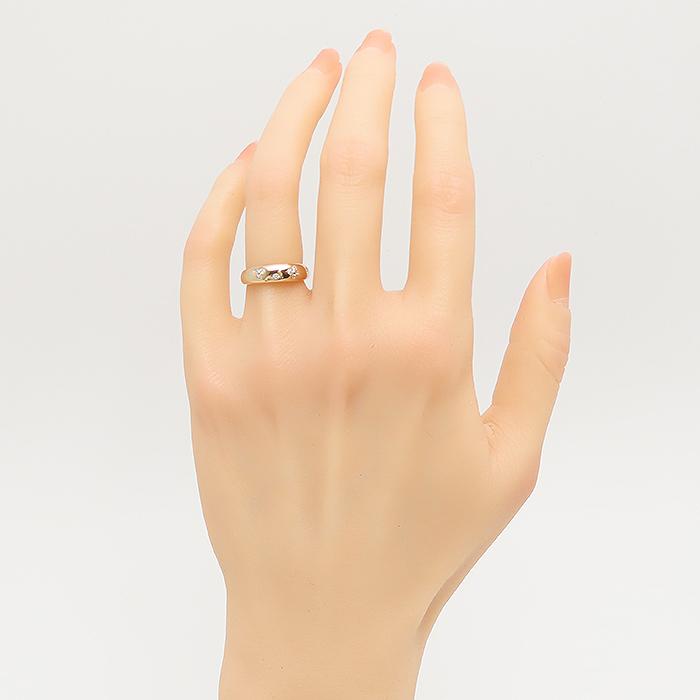 4℃ ダイヤモンド リング 8号 K18 PG ヨンドシー 逸品質屋 丸高 尼崎市 ピンクゴールド Pink Gold Diamond Ring Marutaka_1