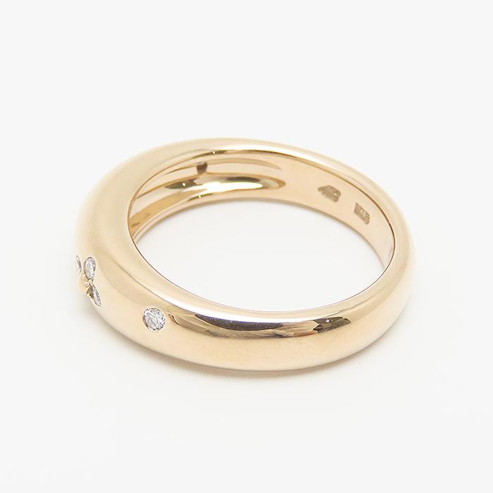 4℃ ダイヤモンド リング 8号 K18 PG ヨンドシー 逸品質屋 丸高 尼崎市 ピンクゴールド Pink Gold Diamond Ring Marutaka_3