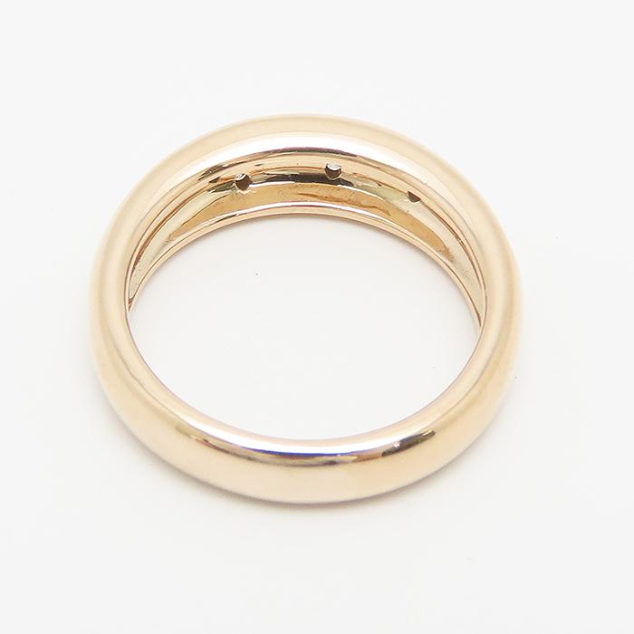 4℃ ダイヤモンド リング 8号 K18 PG ヨンドシー 逸品質屋 丸高 尼崎市 ピンクゴールド Pink Gold Diamond Ring Marutaka_4