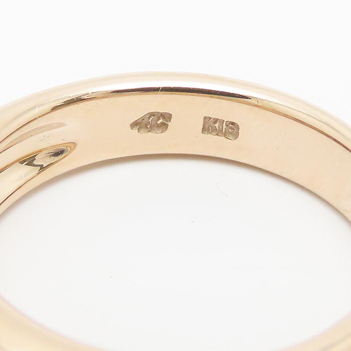 4℃ ダイヤモンド リング 8号 K18 PG ヨンドシー 逸品質屋 丸高 尼崎市 ピンクゴールド Pink Gold Diamond Ring Marutaka_5