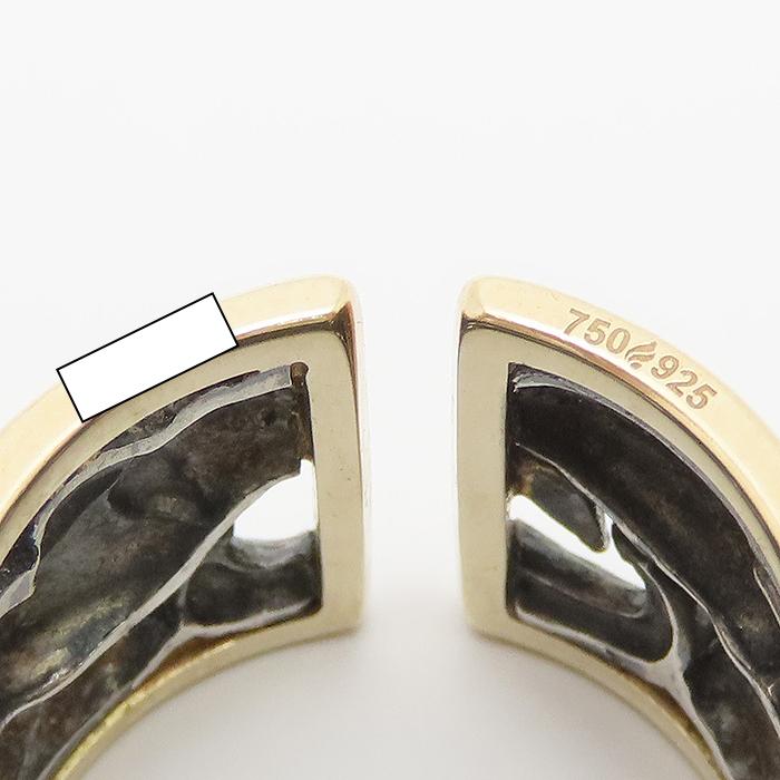 メンズリング MAGERIT(マジェリット) MAGERIT パンサー モチーフ リング K18 SV925 14号 10.40g メンズ