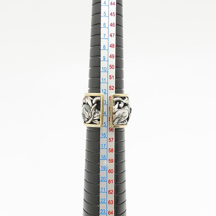 MAGERIT パンサー モチーフ リング K18 SV925 14号 10.40g メンズ
