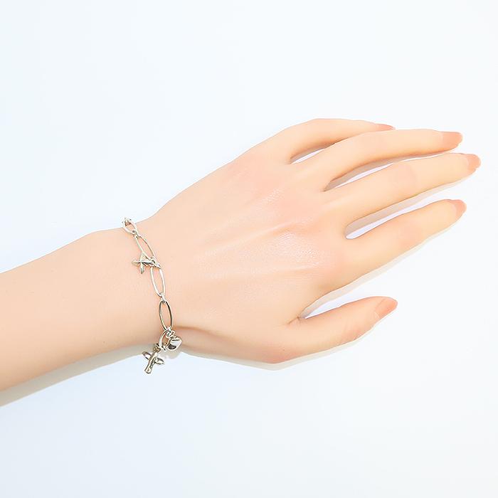 Tiffany 1837 TIFFANY & Co. 5チャーム ブレスレット SV925 18cm