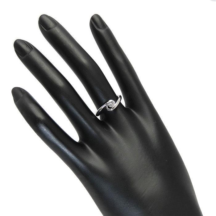 ダイヤモンド プラチナ リング 14号 鑑定書 Pt900 D0.350ct ジュエリー 指輪 逸品質屋 丸高 尼崎 a16k310-1の画像