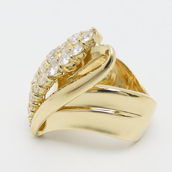 ダイヤモンド リング 12号 鑑別書 K18 D1.00ct 10.3g 逸品質屋 丸高