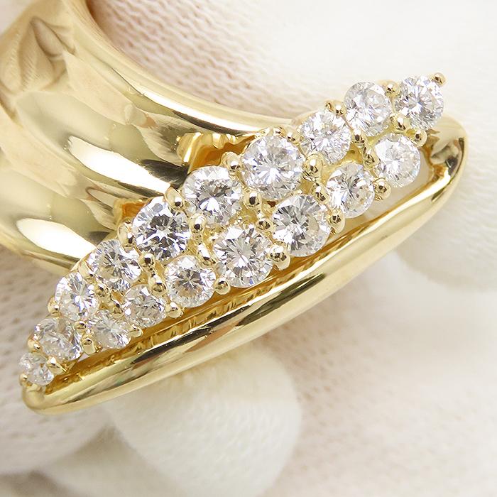 K18 750 ダイヤモンドリング D1.27ct 鑑別書付 13号 ダイヤモンド リング 12号 鑑別書 K18 D1.00ct 10.3g 逸品質屋 丸高