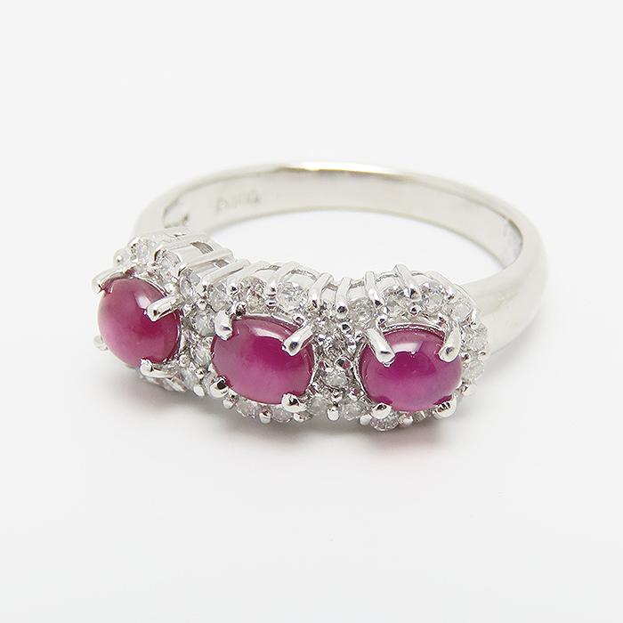 ルビー ダイヤモンド リング 11号 鑑別書 Pt900 指輪 プラチナ 逸品