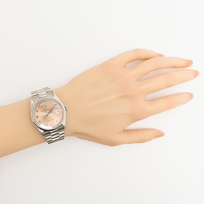 デイデイト ハバナ文字盤 ロレックス 18239 保証書 ROLEX K18 WG 金