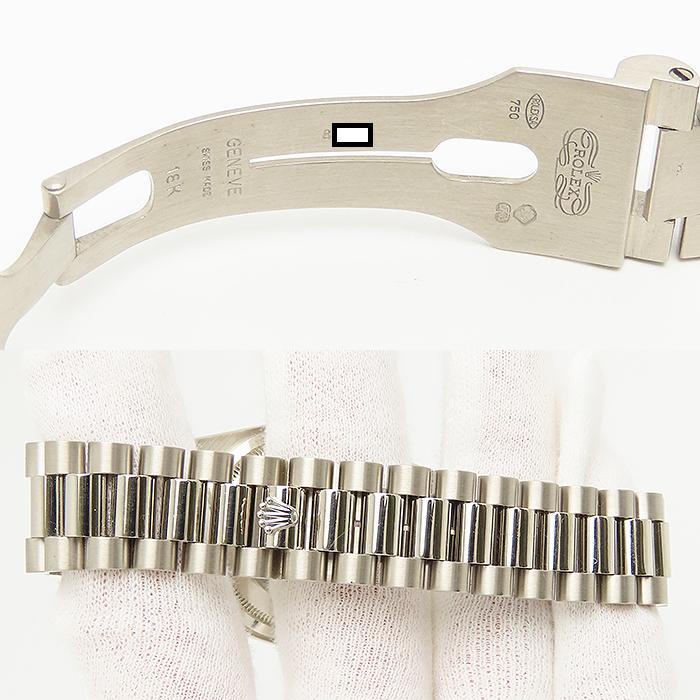 デイデイト ハバナ文字盤 ロレックス 18239 保証書 ROLEX K18 WG 金