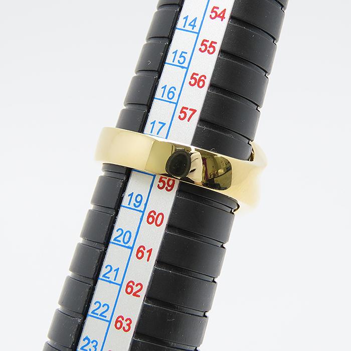 送料無料 ホースシュー ダイヤモンド リング 18号 K18 D0.41ct 指輪