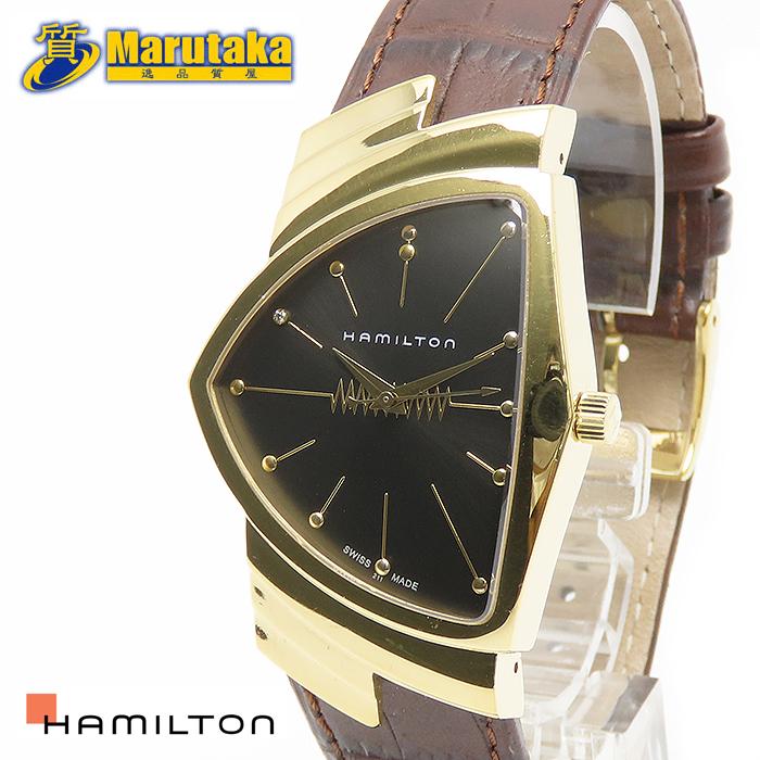 送料無料 1000本 限定 ハミルトン ベンチュラ 50周年記念 クォーツ 腕時計 HAMILTON H244210 50th 逸品質屋 丸高