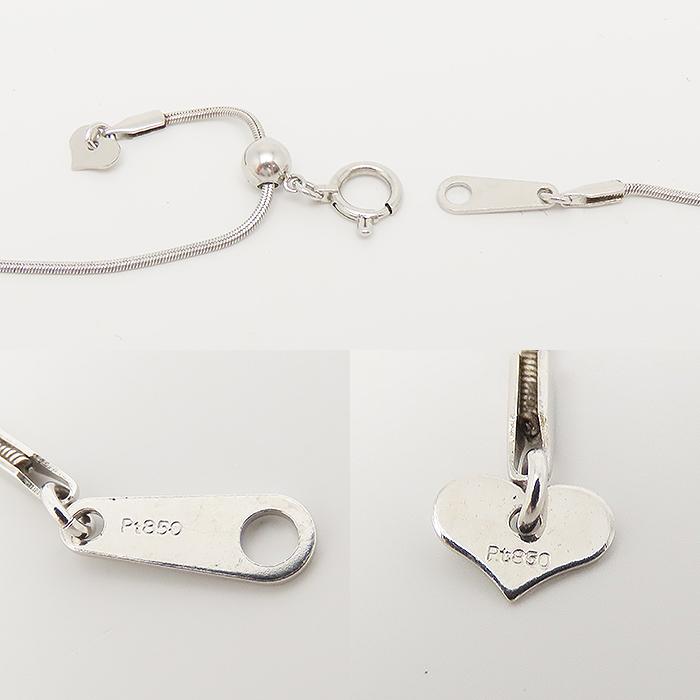 ヒスイ ダイヤモンド ネックレス 44cm Pt900 Pt850 2.03ct 0.32ct 7.7g 