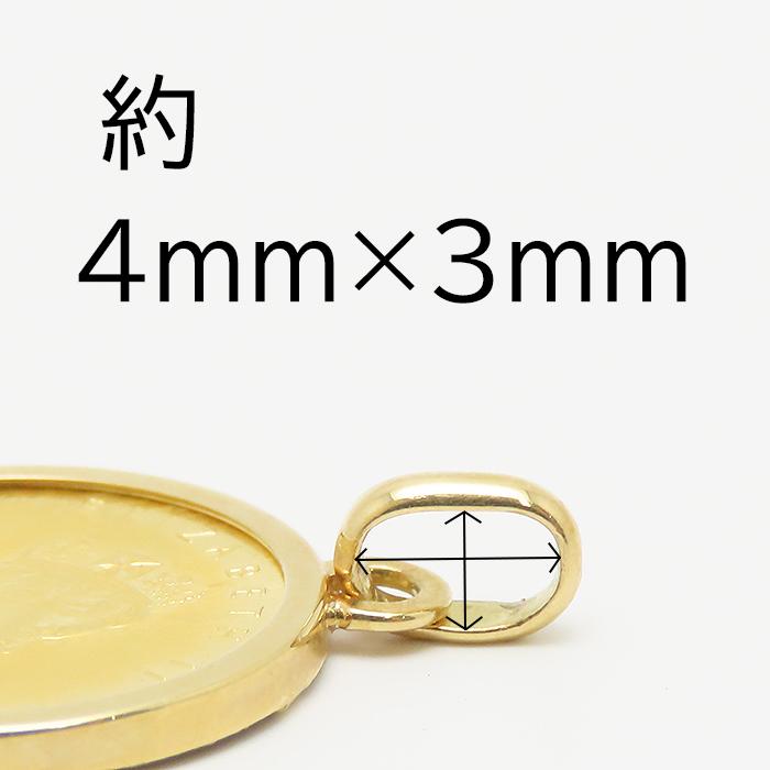 メイプル リーフ コイン ペンダント トップ K24 K18 1/10oz エリザベス
