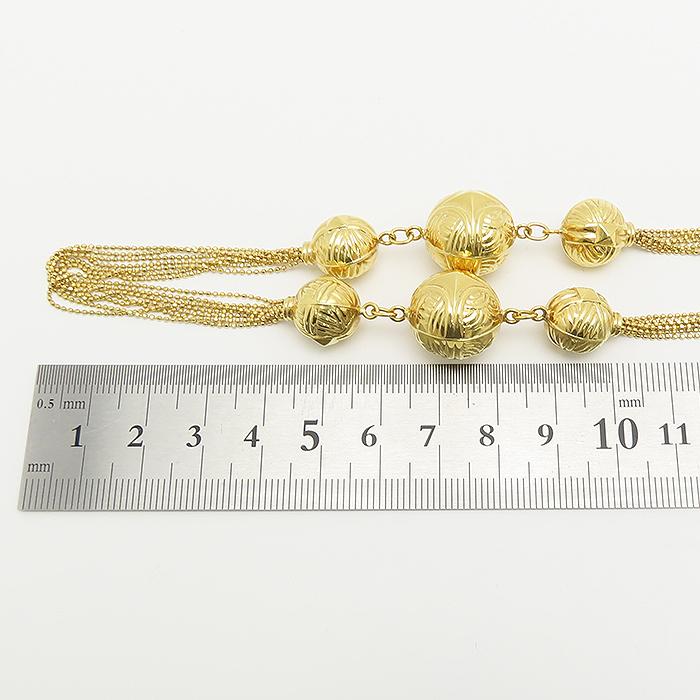 UNOAERRE（ウノアエレ） ボール モチーフ ネックレス K18 80cm