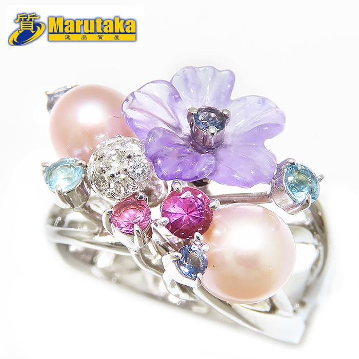 ポンテヴェキオ マルチストーン フラワーモチーフ マルチストーン