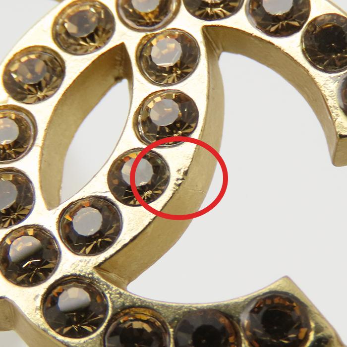 CHANEL（シャネル） バングル 02P ココマーク ラインストーン GP