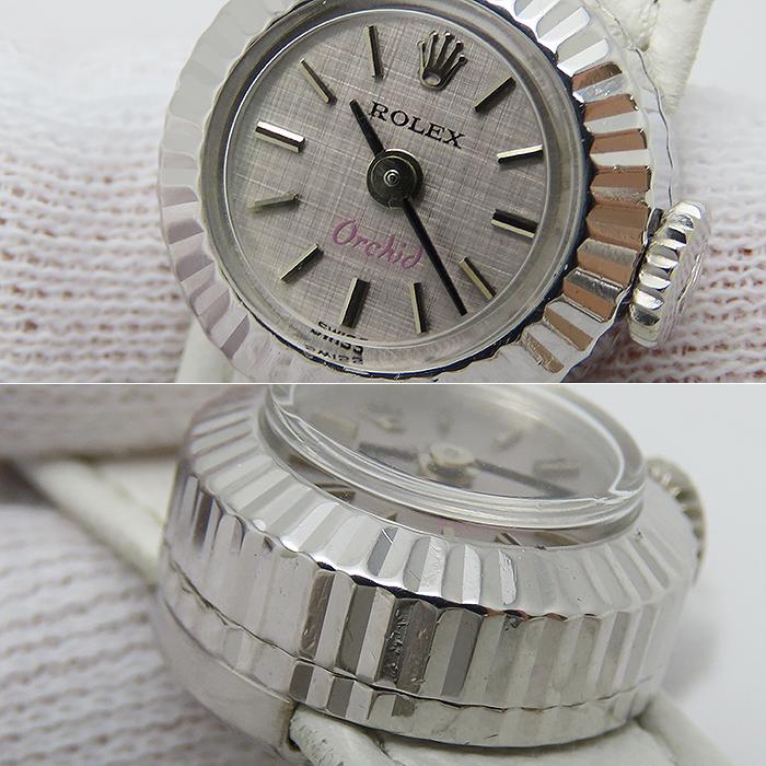 ROLEX（ロレックス） 送料無料 カメレオン オーキッド 手巻 K18 WG