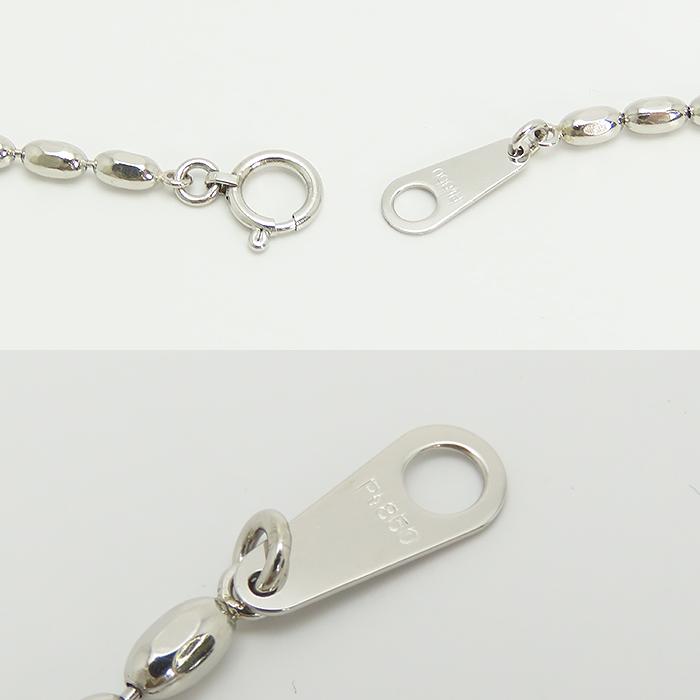 エメラルド ダイヤ ネックレス 60cm 鑑別書 K18WG Pt850 E2.90ct D2 