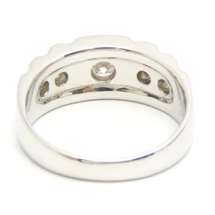 Pt900 ダイヤモンド 0.304ct 0.25ct リング 19号 12.7g 鑑別書