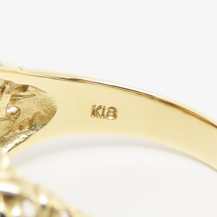 K18 K21.6ヴィンテージリング K18 K21.6ヴィンテージリング K21.6 デザインリング 21.6金 指輪