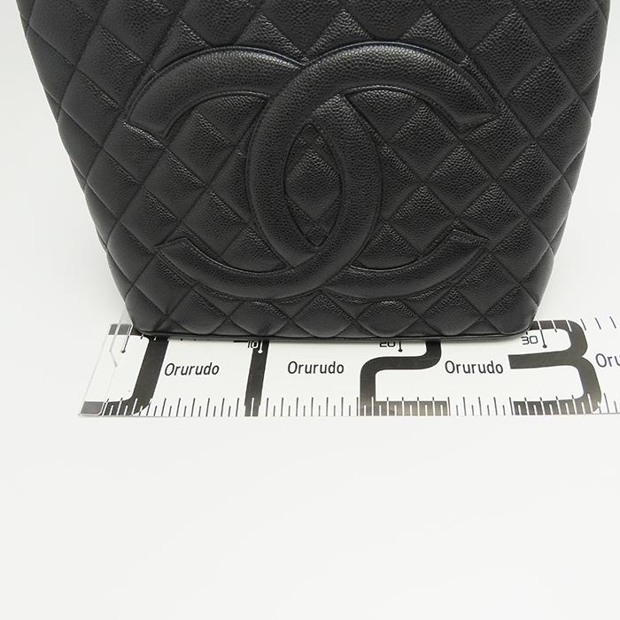CHANEL（シャネル） 復刻トート ゴールド金具 キャビアスキン ブラック