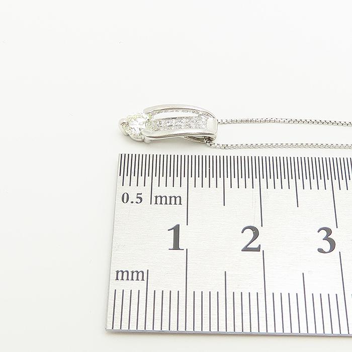ダイヤモンド ネックレス 45cm Pt900 Pt850 0.311ct 0.05ct 3.2g 