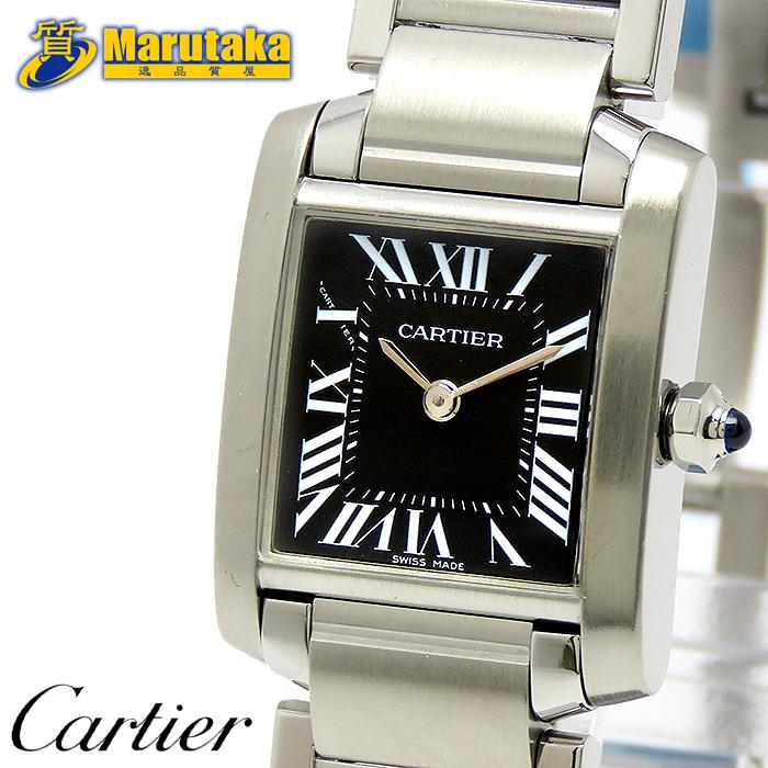 カルティエ Cartier 腕時計 タンク フランセーズ SM W51026Q3 ローマンインデックス スクエア ブラック文字盤 SS クオーツアナログ 【中古】 楽天市場】カルティエ Cartier 腕時計 タンク フランセーズ SM