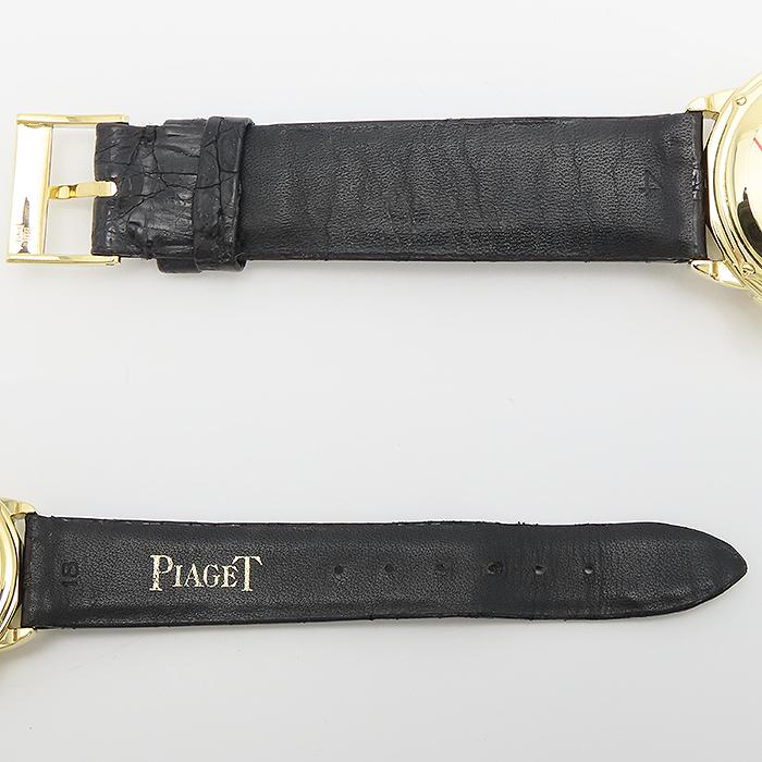 PIAGET ピアジェ グベナー クロノグラフ 15978 手巻 シルバー K18 純正