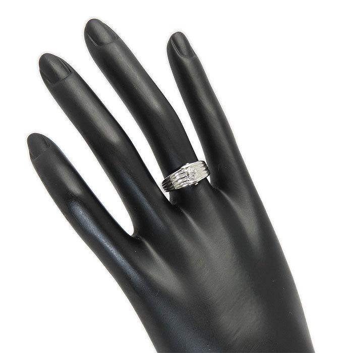ダイヤモンド プラチナ リング 14号 鑑別書 Pt900 Diamond 0.20ct 指輪 