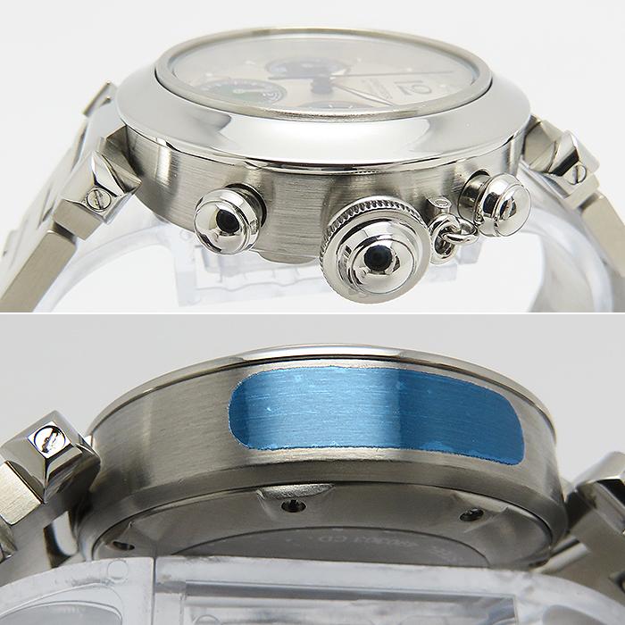 カルティエ Cartier パシャC W31014M7 ネイビー SS 自動巻き ユニセックス 腕時計 楽天市場】カルティエ パシャC W31014M7 稀少 スケルトン針 青文字盤