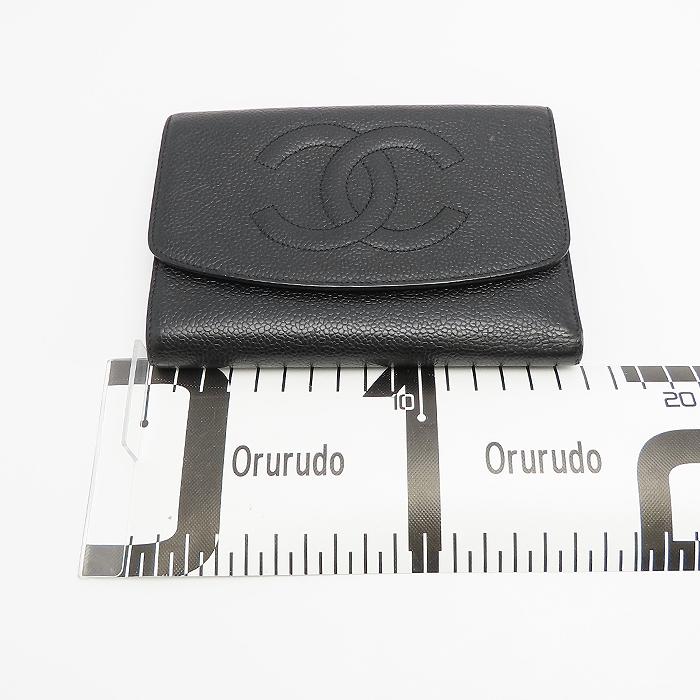 [美品]CHANEL ココマーク 三つ折り コンパクトウォレット　FX3353 美品]CHANEL ココマーク 三つ折り コンパクトウォレット FX3353の通販