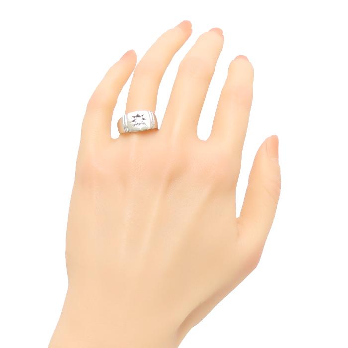 Pt900 ダイヤモンド 0.21ct 14.7g 17号 プラチナ 指輪 シンプル 