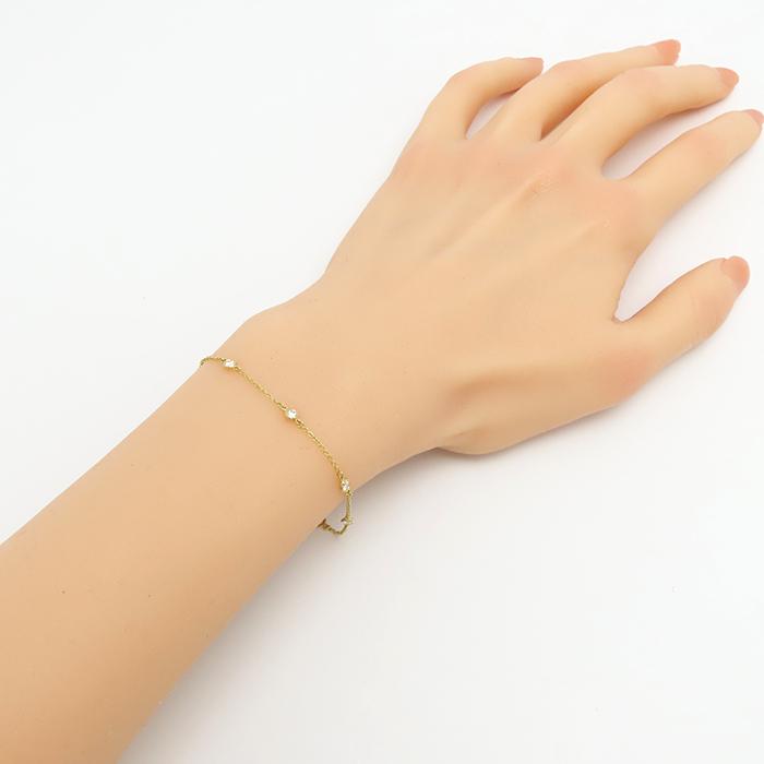 正規品　ティファニー　バイザヤード　k18 AU750 ダイヤモンド TIFFANY&Co. ティファニー バイザヤード5Pダイヤ AU750