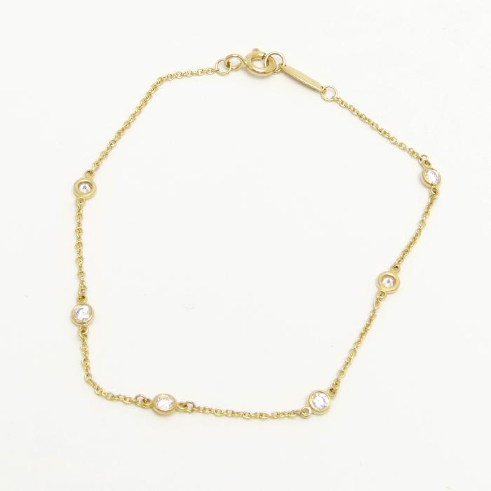 TIFFANY&Co. ティファニー バイザヤード5Pダイヤ AU750 ダイヤモンド