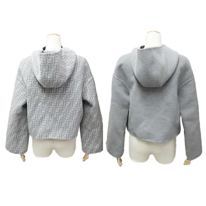 FENDI（フェンディ） リバーシブル フーディ ジャケット FJ6993 ズッカ