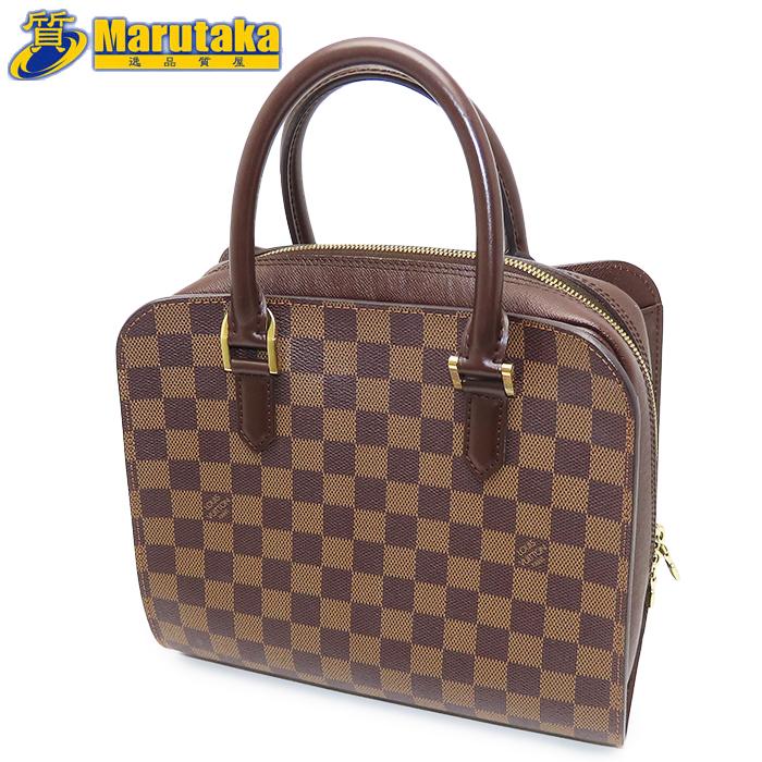 ★Louis Vuitton ルイヴィトンダミエハンドバッグ トリアナ保存袋付き LOUIS VUITTON ルイ・ヴィトン トリアナ ダミエライン