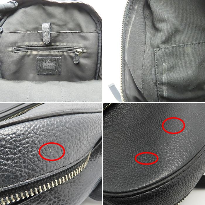 GA555 コーチ リュック バックパック オールレザー ブラック F72082 COACH（コーチ） バックパック ハミルトン F72082 ぺブルレザー