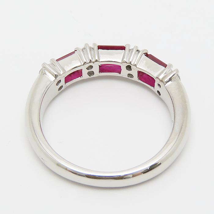 ルビー ダイヤモンド リング Pt900 15号 1.26ct 0.28ct 7.7g 指輪