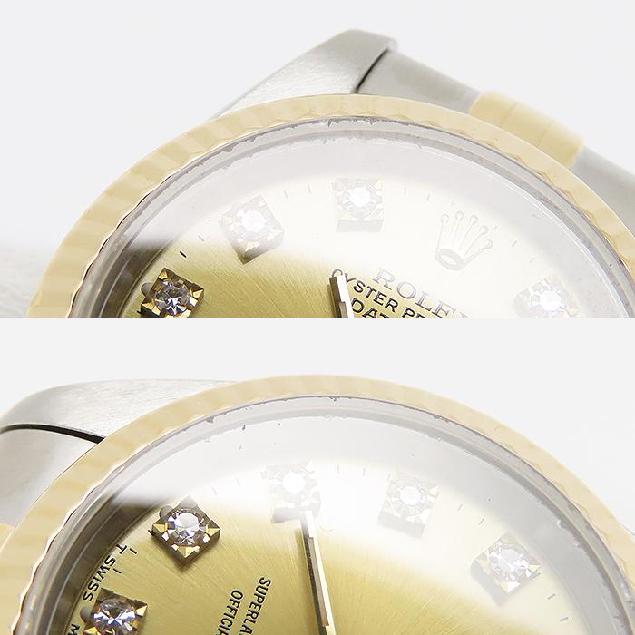 ロレックス Rolex 腕時計 デイトジャスト 69173G S番 1993年 10ポイント 旧ダイヤモンド インデックス ブラック文字盤 デイト K18YG SS 自動巻き 【中古】 楽天市場】ロレックス Rolex 腕時計 デイトジャスト 69173G S番 1993年