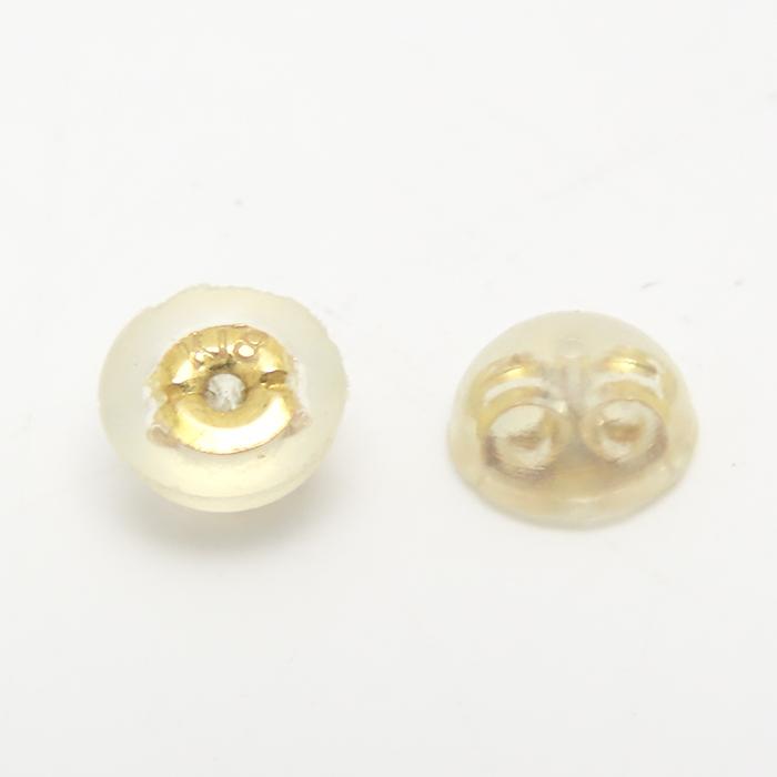 K18 アメジスト入り ピアス 3.2g 両耳 18金 イエローゴールド 逸品質屋